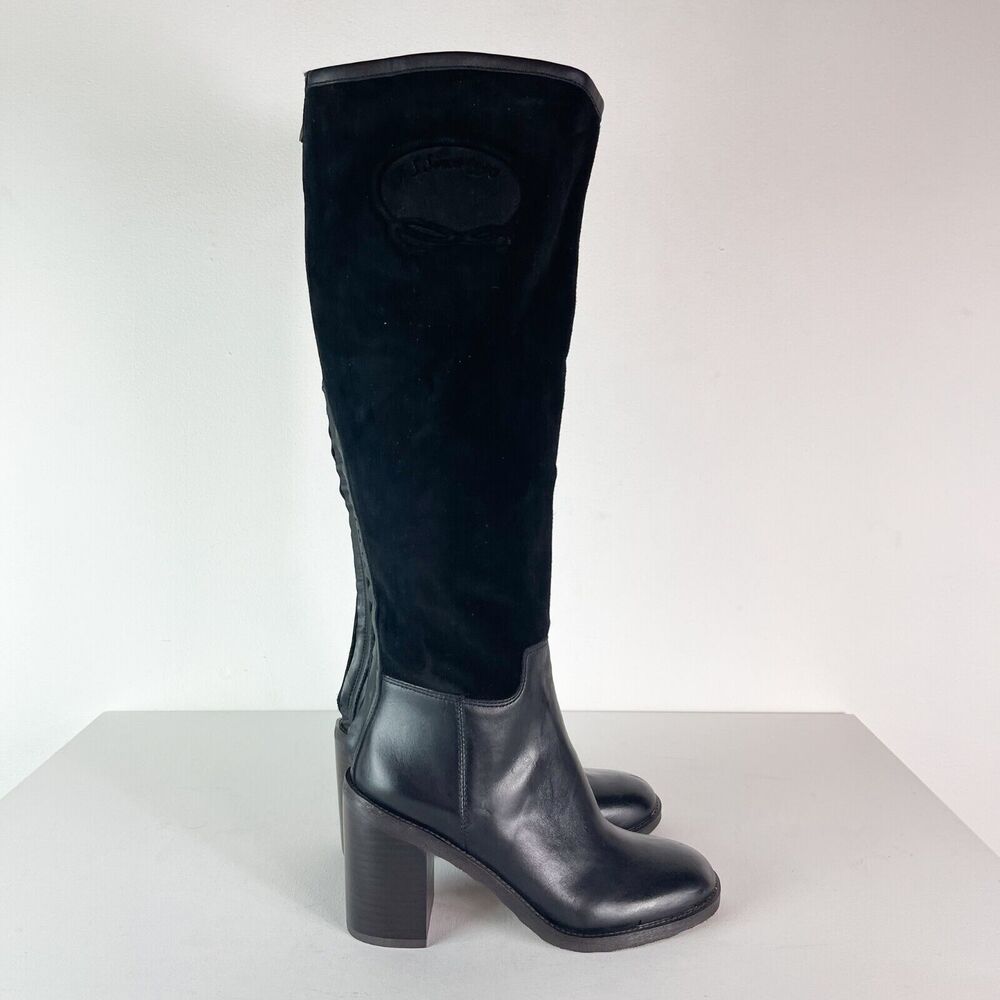 Franco Sarto NWOB Women's L-rivettall Knee High Boot Black Size 5.5
